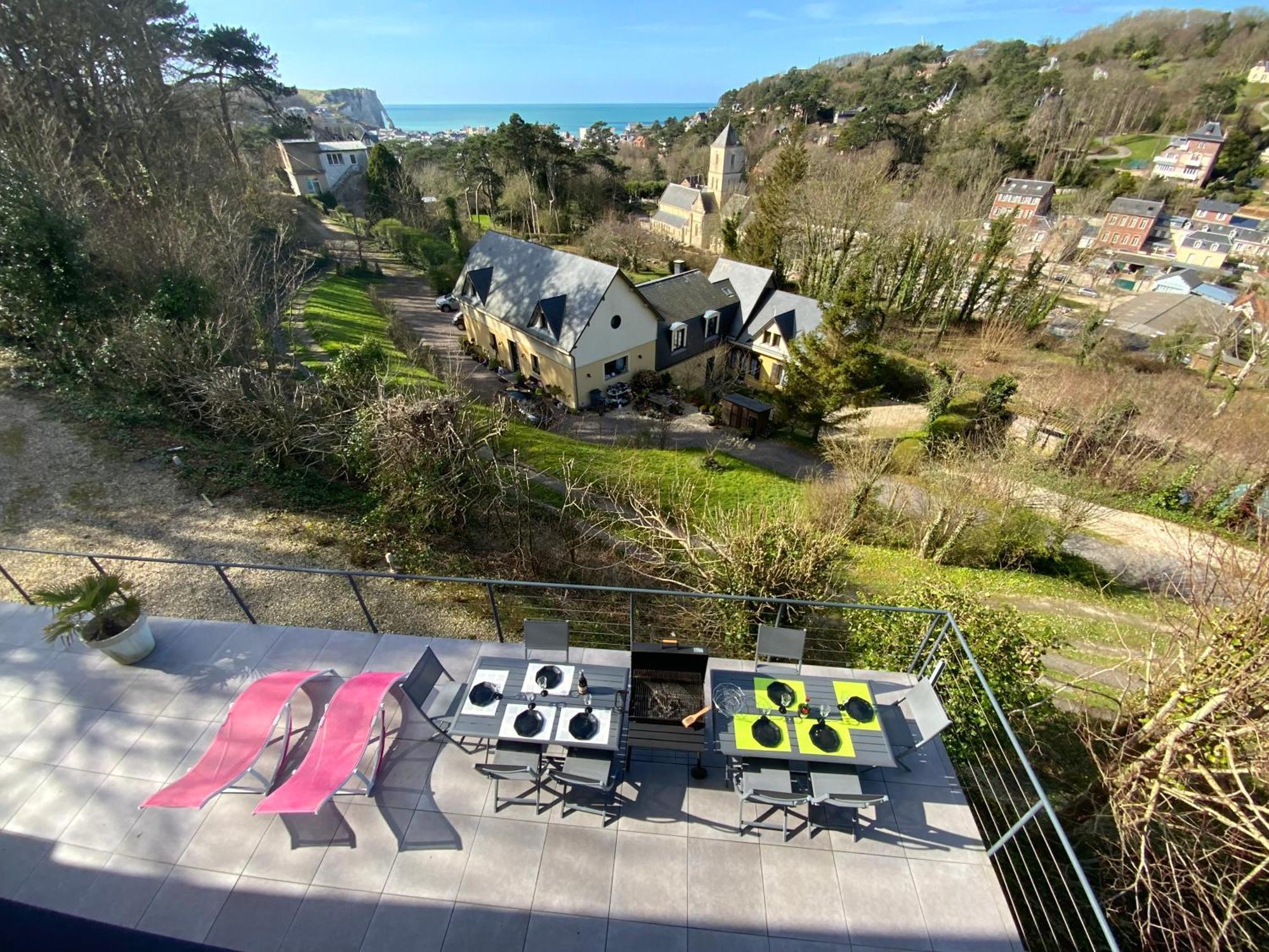 Villa Panorama, Vue Mer Et Falaises D Exception Étretat Eksteriør bilde